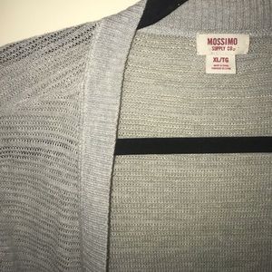 light grey t-shirt cardigan